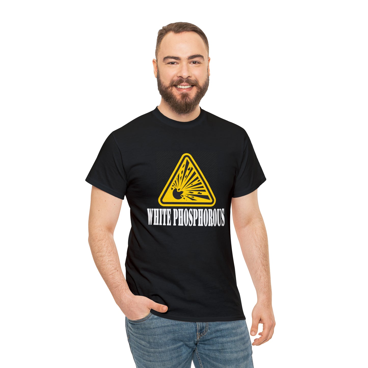 White Phosphorous Logo #3 Unisex Heavy Cotton Tee