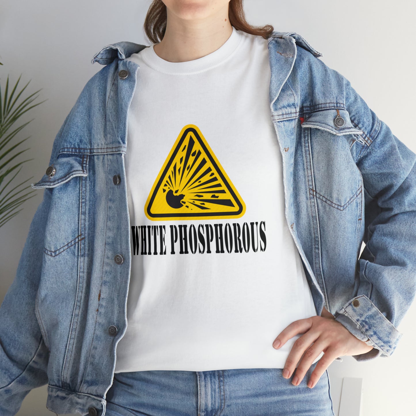 White Phosphorous Logo Unisex Heavy Cotton Tee
