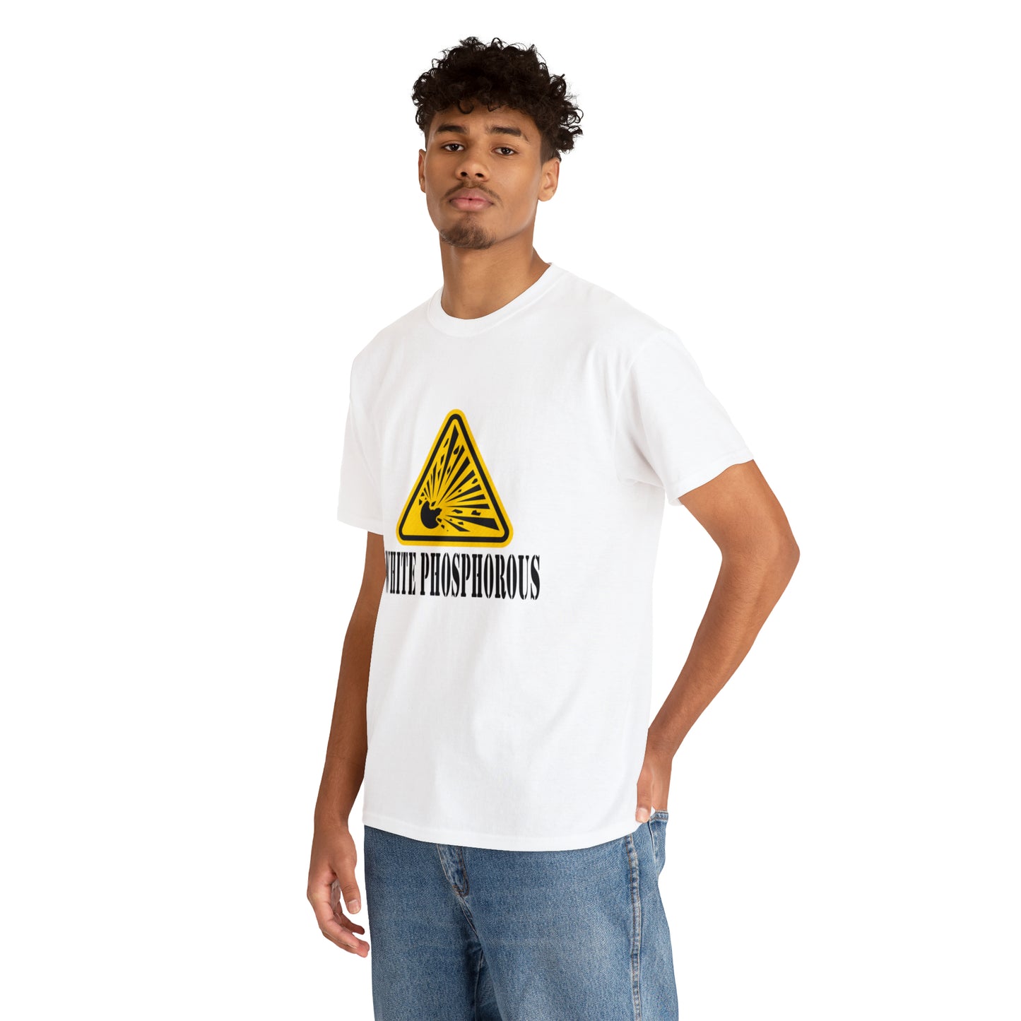 White Phosphorous Logo Unisex Heavy Cotton Tee