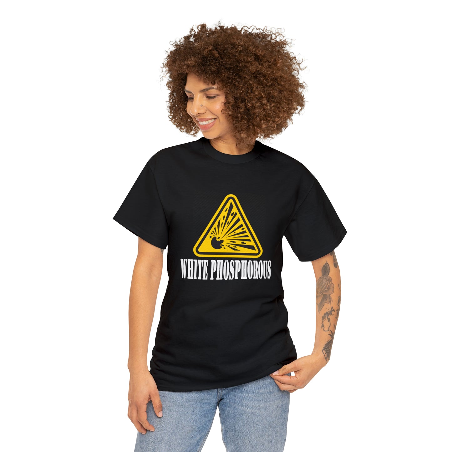 White Phosphorous Logo #3 Unisex Heavy Cotton Tee