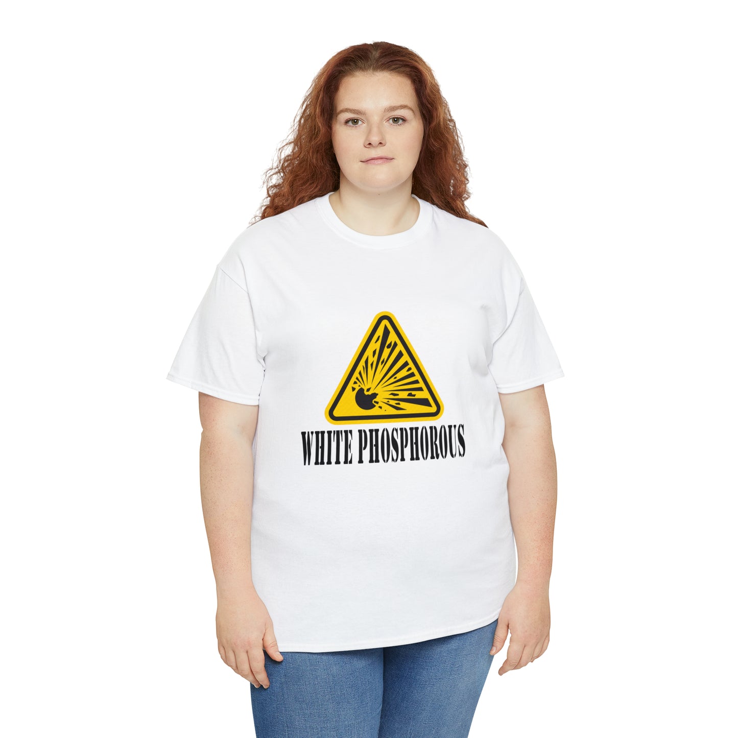 White Phosphorous Logo Unisex Heavy Cotton Tee